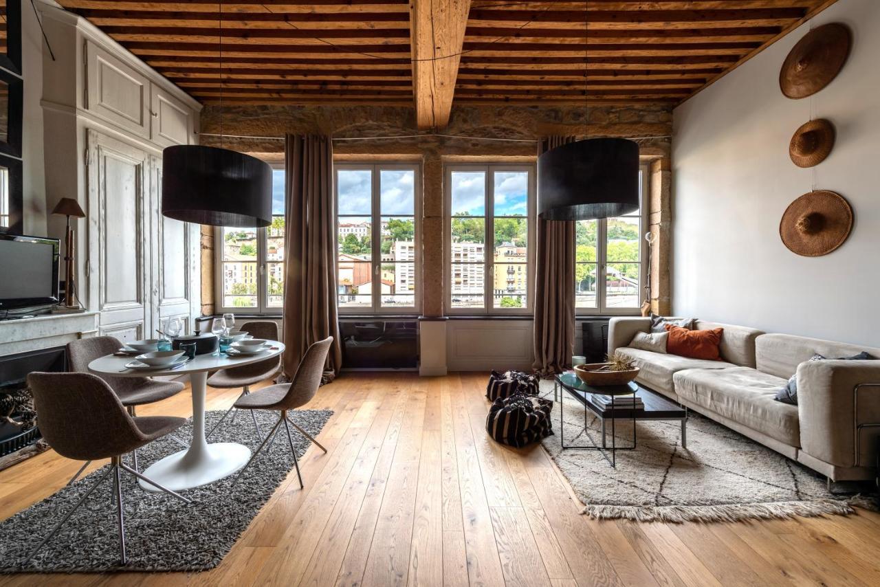 Le Loft Ethnic - Avec Jolie Vue Sur La Saone Lägenhet Lyon Exteriör bild