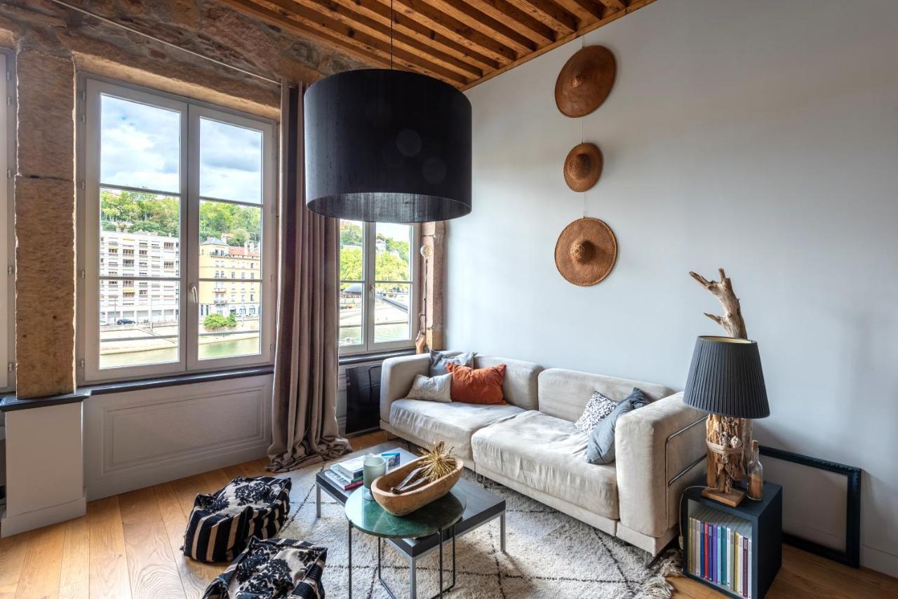 Le Loft Ethnic - Avec Jolie Vue Sur La Saone Lägenhet Lyon Exteriör bild